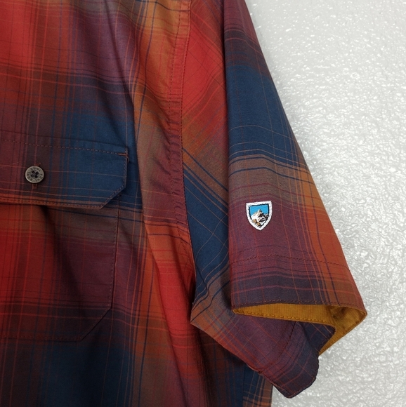 Kuhl Men's Plaid Outdoors Hiking Comfort Fit Casual Button Down Shirt Sz M - Picture 10 of 16